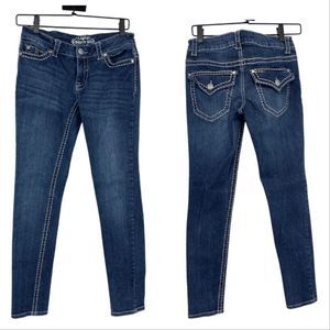 Paisley Sky Dark Denim Flap Pocket Stretch Jeggings | Size 4